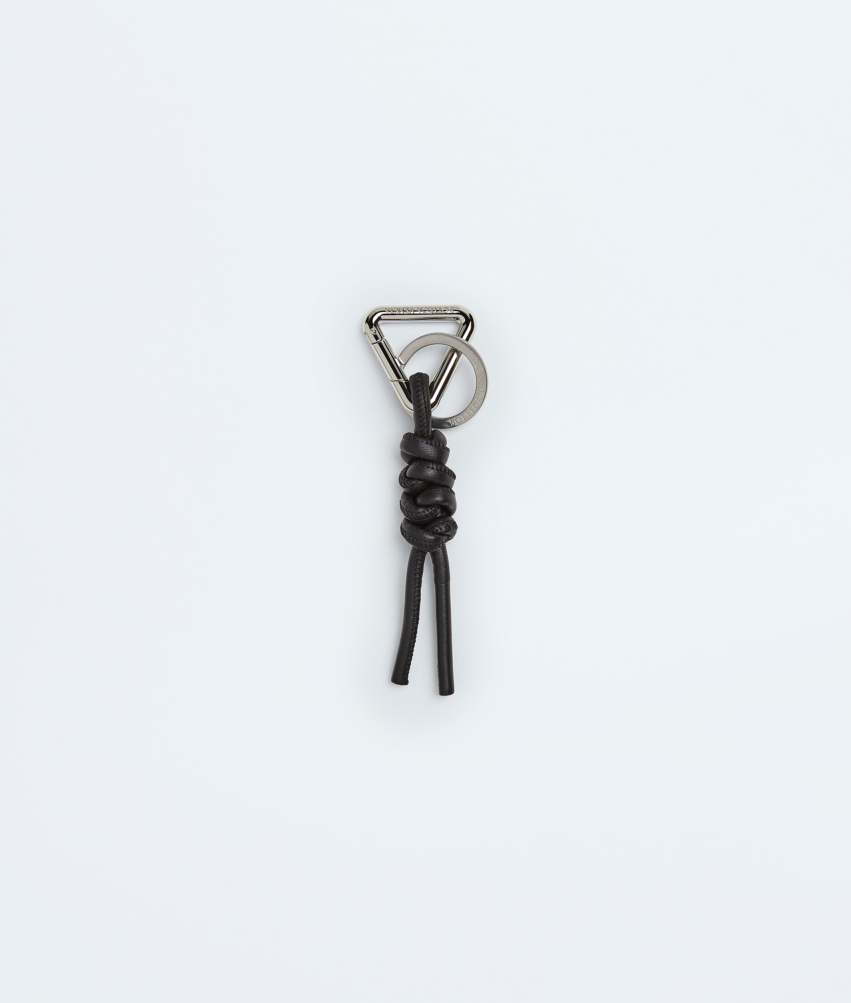 Men's Triangle Key Ring in Nero | Bottega Veneta US