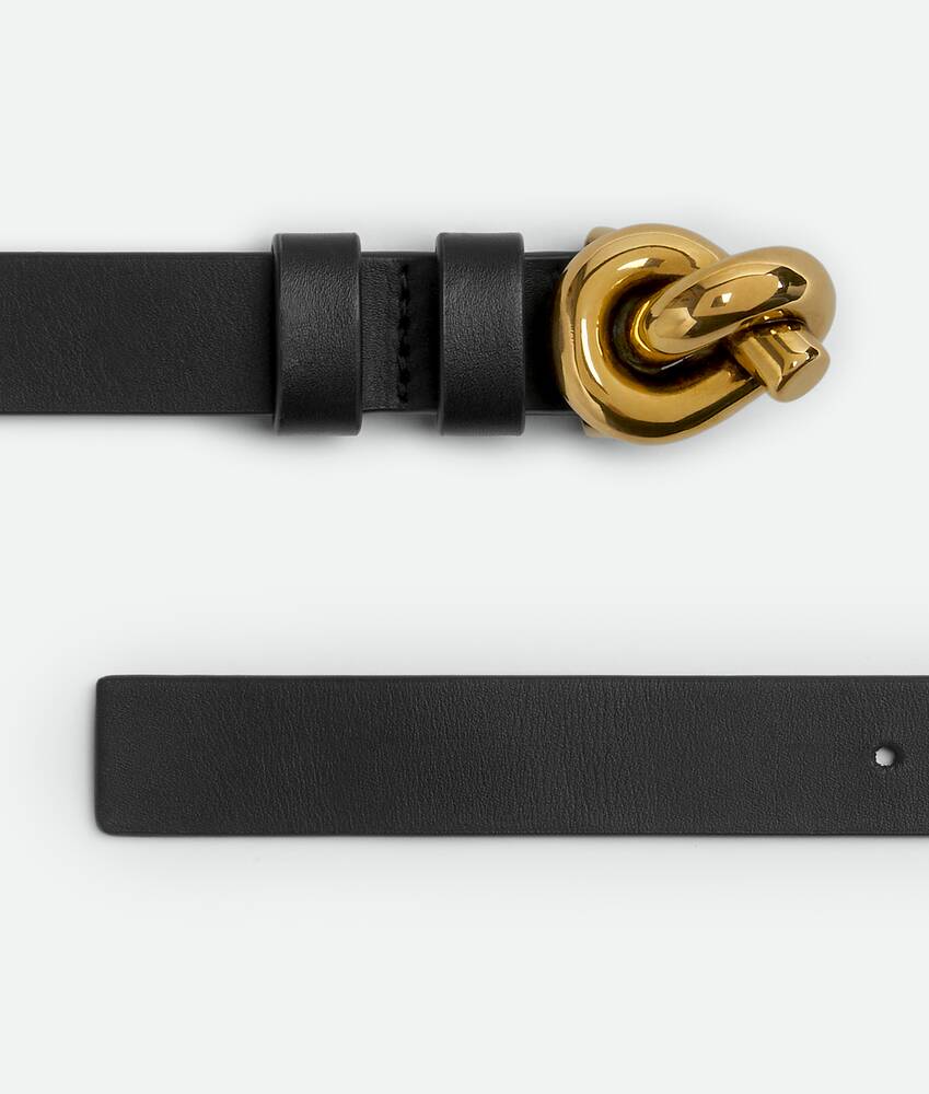 Women's Knot Belt in Black | Bottega Veneta US