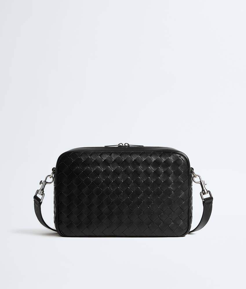 Men's Intrecciato Camera Bag in Black | Bottega Veneta US