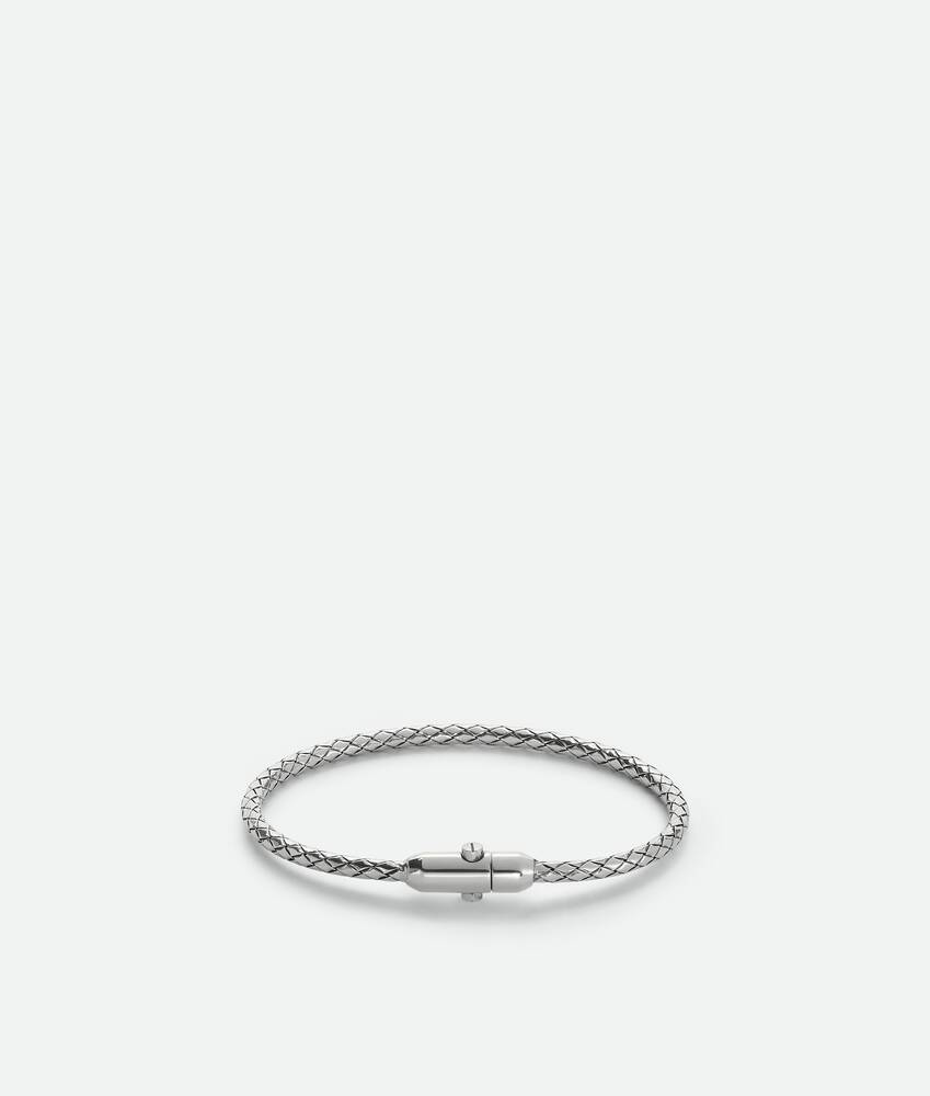 Men's Intreccio Bracelet in Silver | Bottega Veneta US