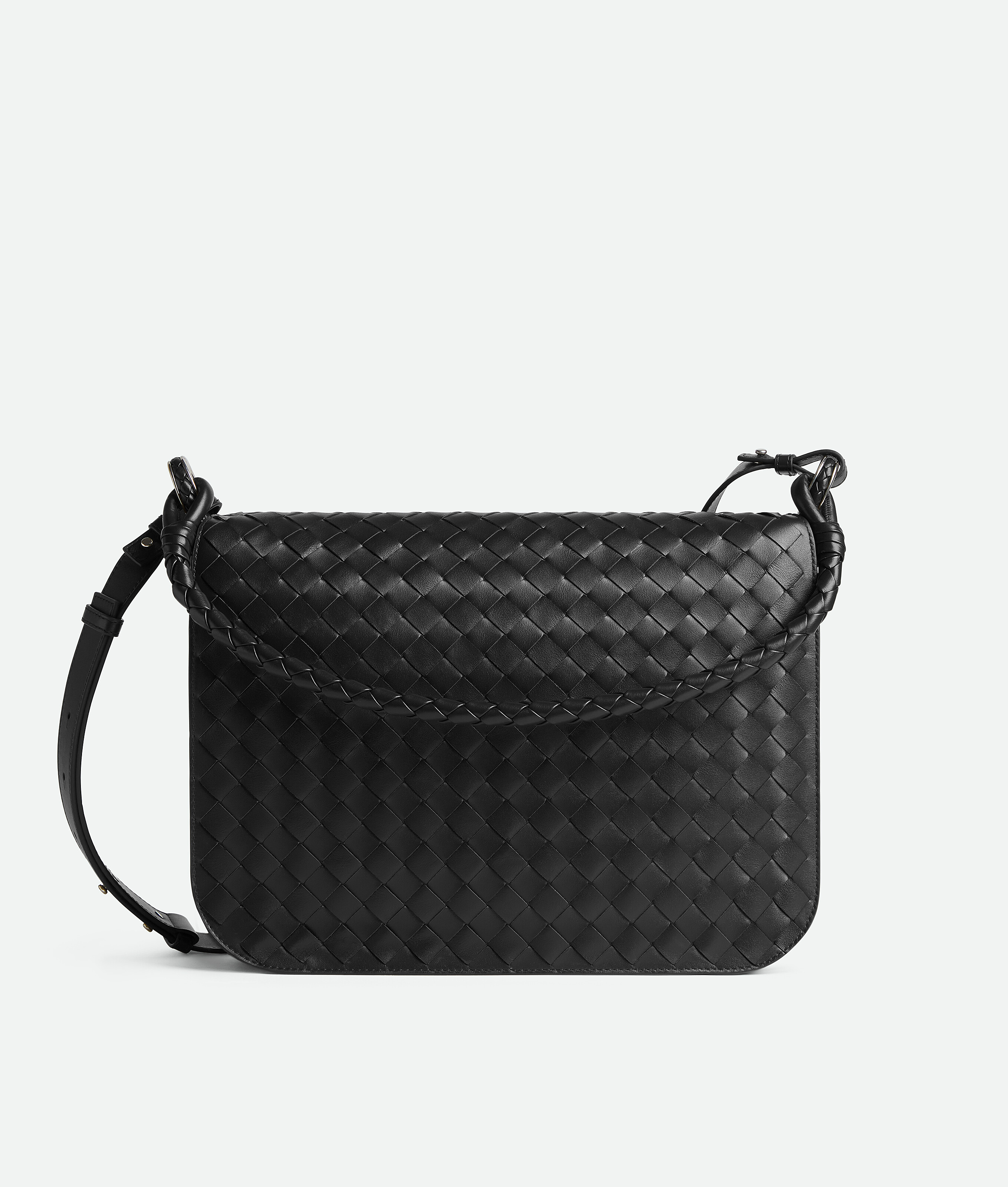 Men's Swing Messenger in Black | Bottega Veneta US