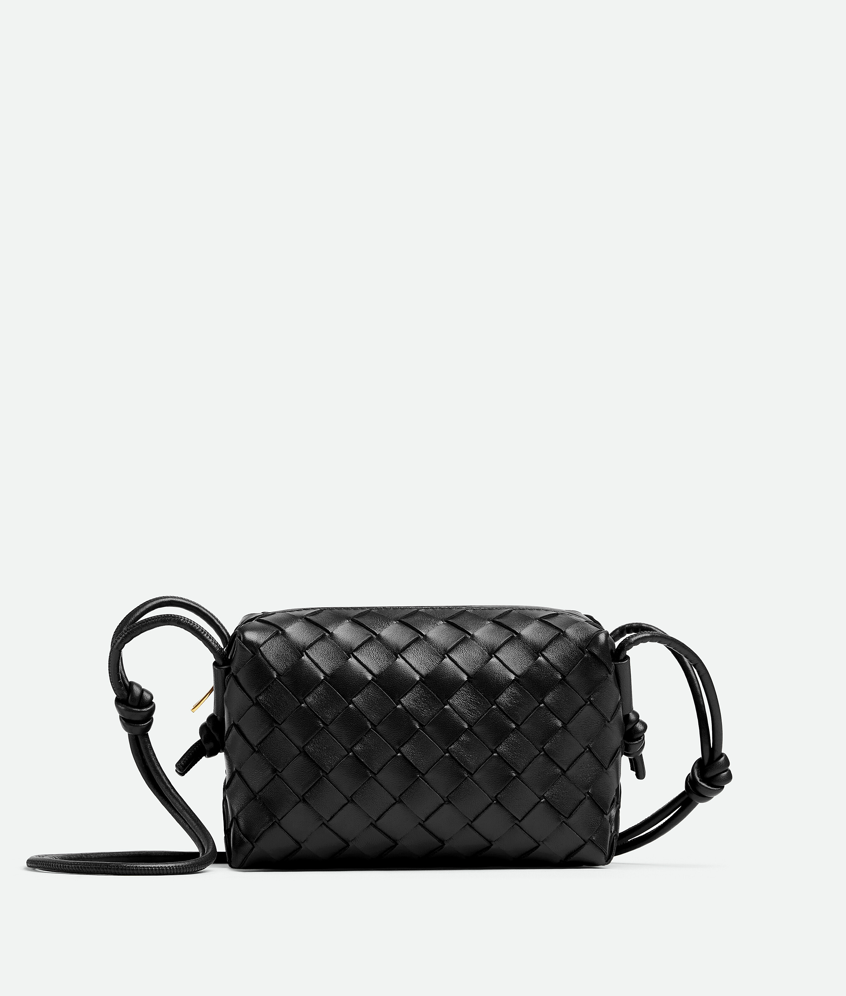 Women's Mini Loop Camera Bag in Black | Bottega Veneta US