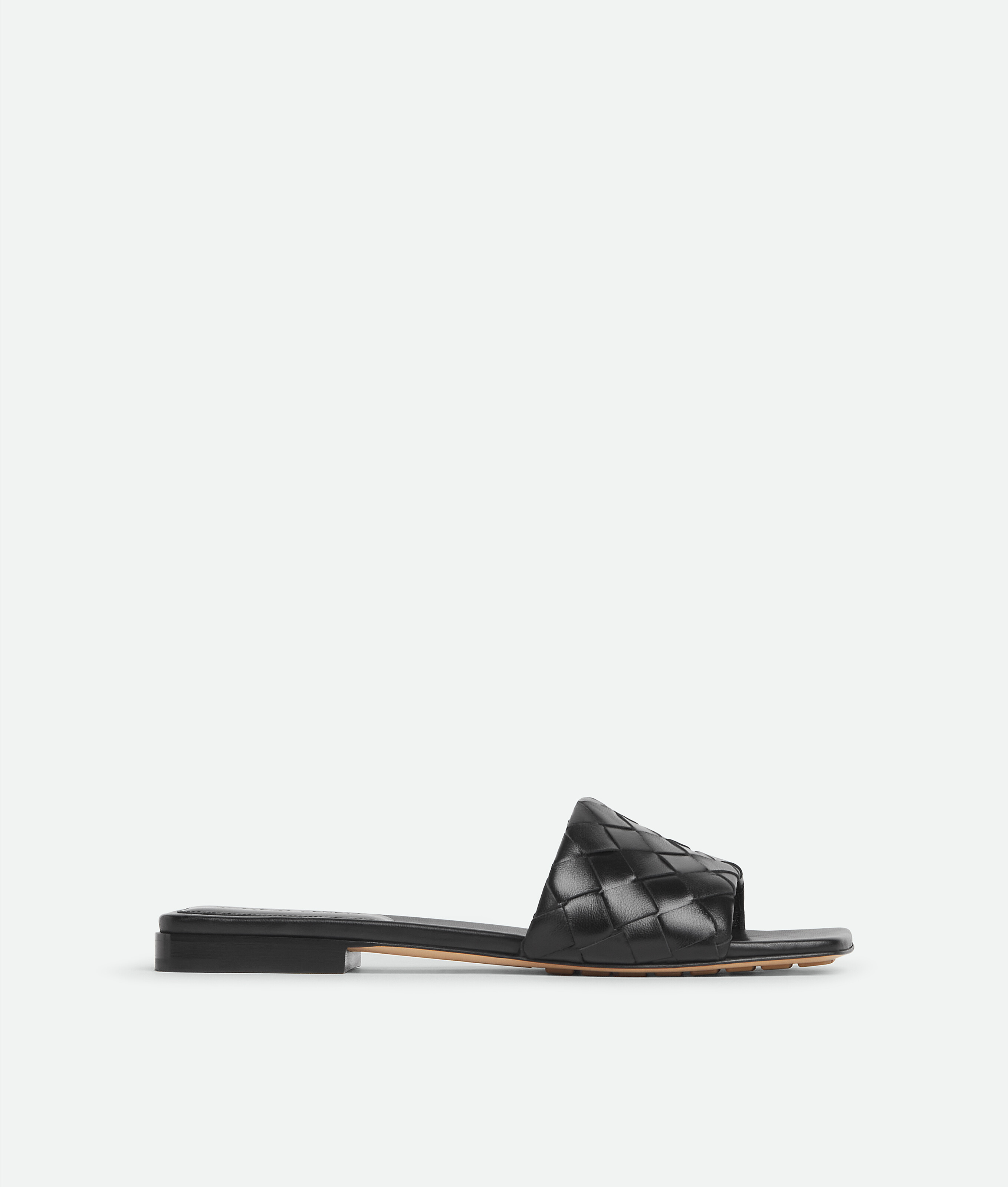Women's Parco Flat Mule in Black | Bottega Veneta US