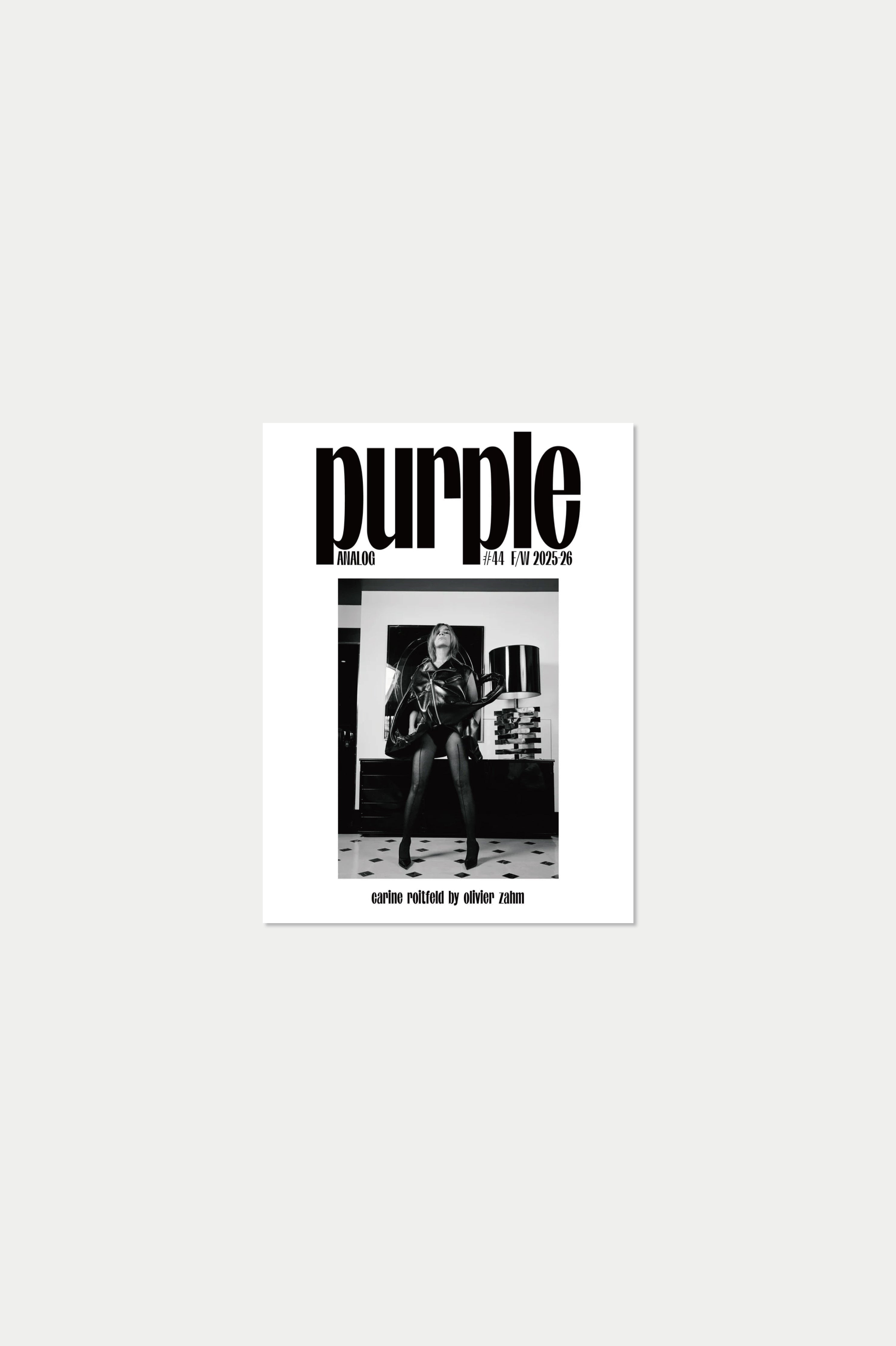 PURPLE #44 F/W 2025 The Analog Issue Carine Roitfeld by Olivier