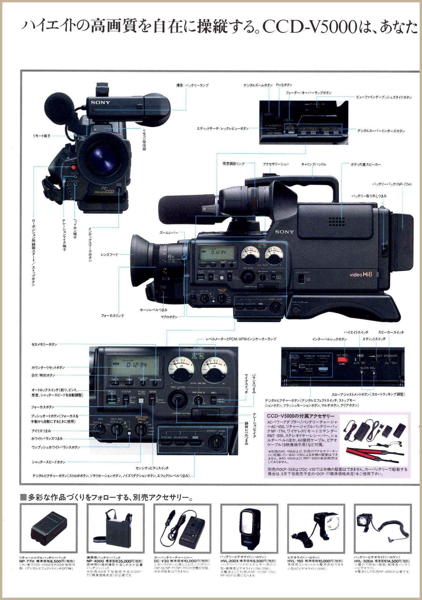 CCD-V5000 1990年2月 | ソニー坊やと呼ばれた男