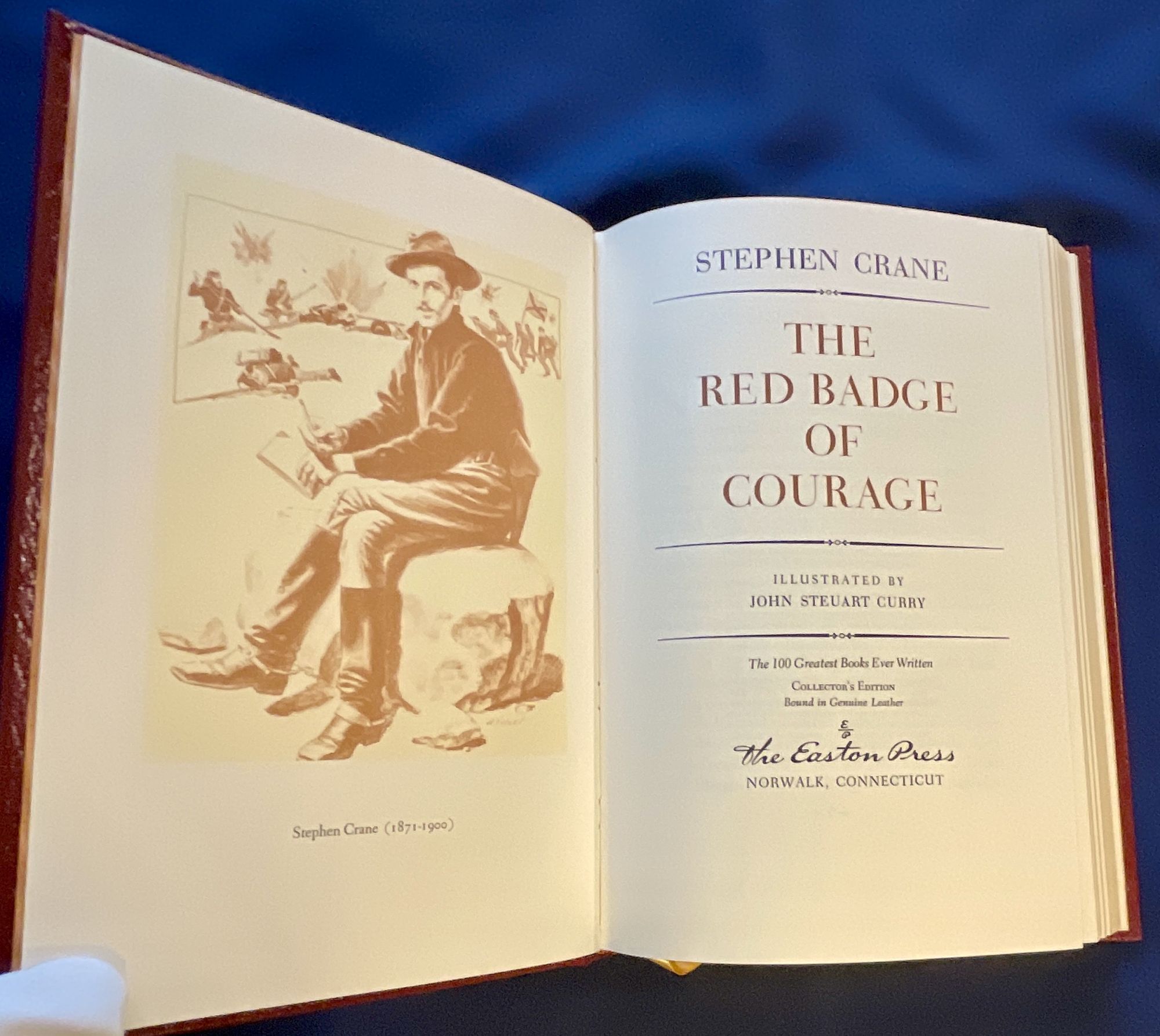 THE RED BADGE OF COURAGE; Illustrated by John Steuart Curry / The