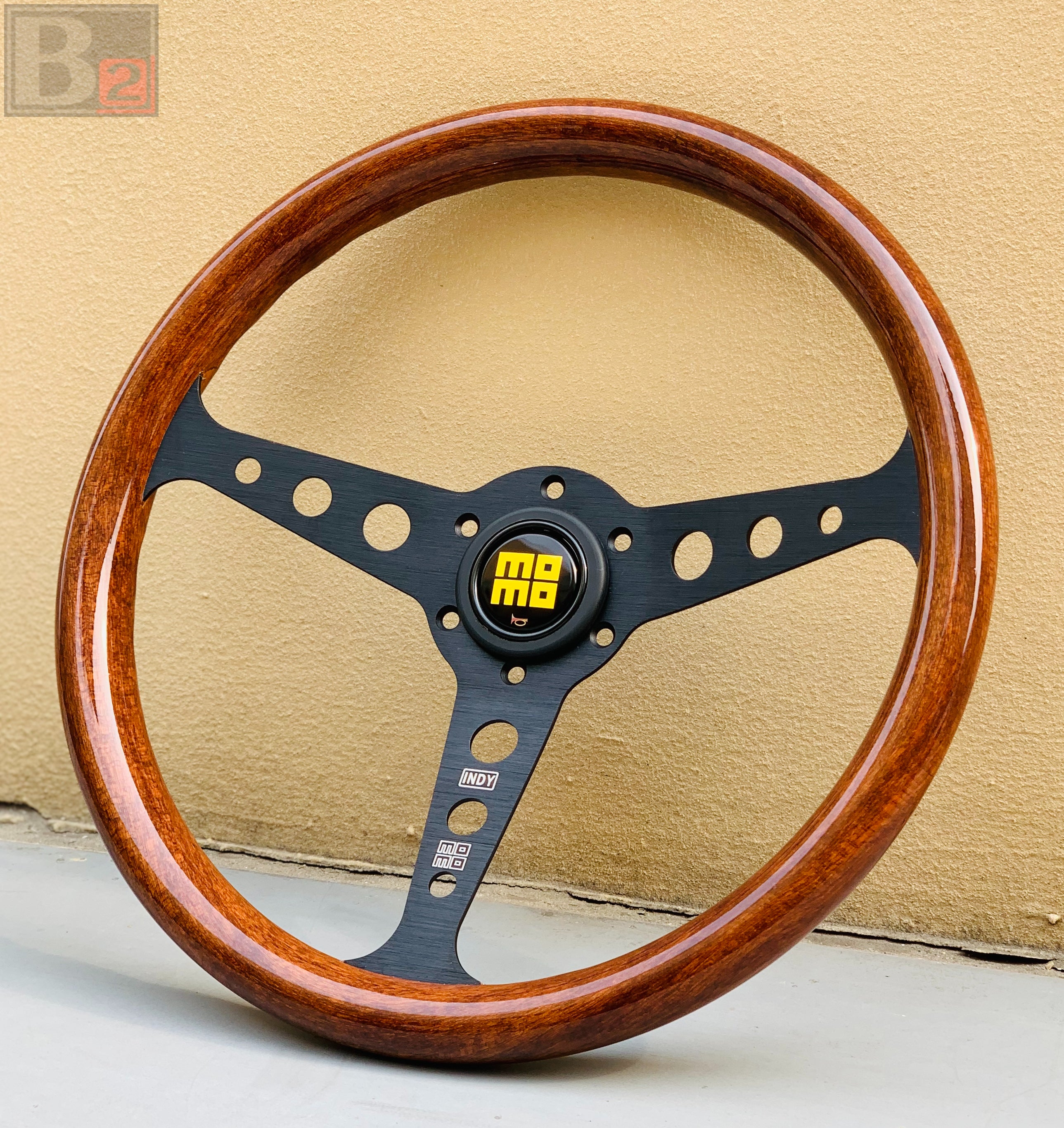 Momo Heritage Indy Black 350mm Steering Wheel – Box 2 Motorsport