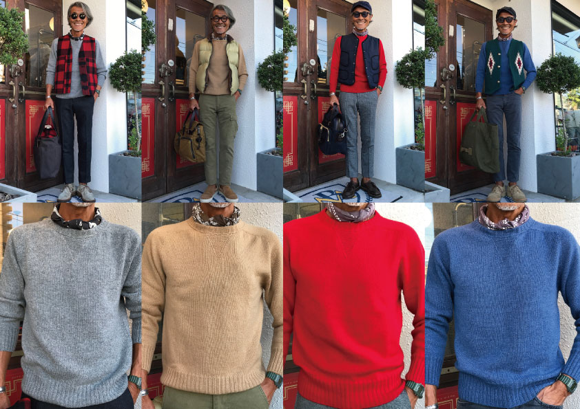 商品一覧 :: Boys Market Original Cashmere crew-neck knit with gusset