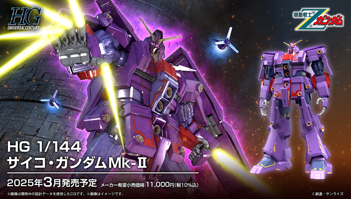 HG 1/144 MRX-010 Psycho Gundam Mk-II - Información de Lanzamiento