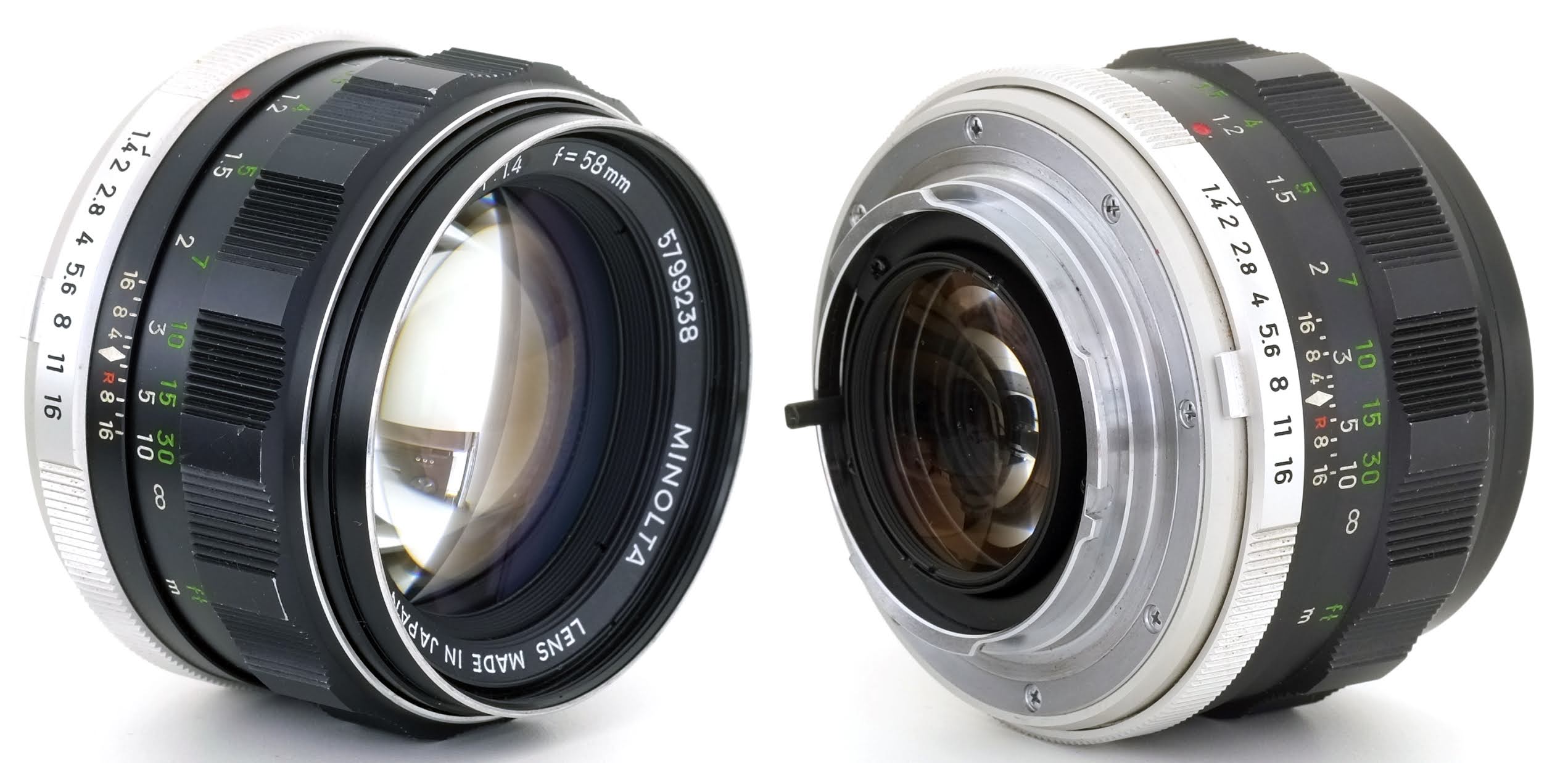 M42 MOUNT SPIRAL: MINOLTA AUTO/MC ROKKOR-PF 58mm F1.4