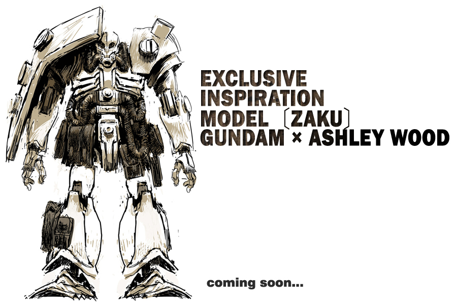 GUNDAM GUY: Exclusive Inspiration Model [Zaku] Gundam X Ashley Wood