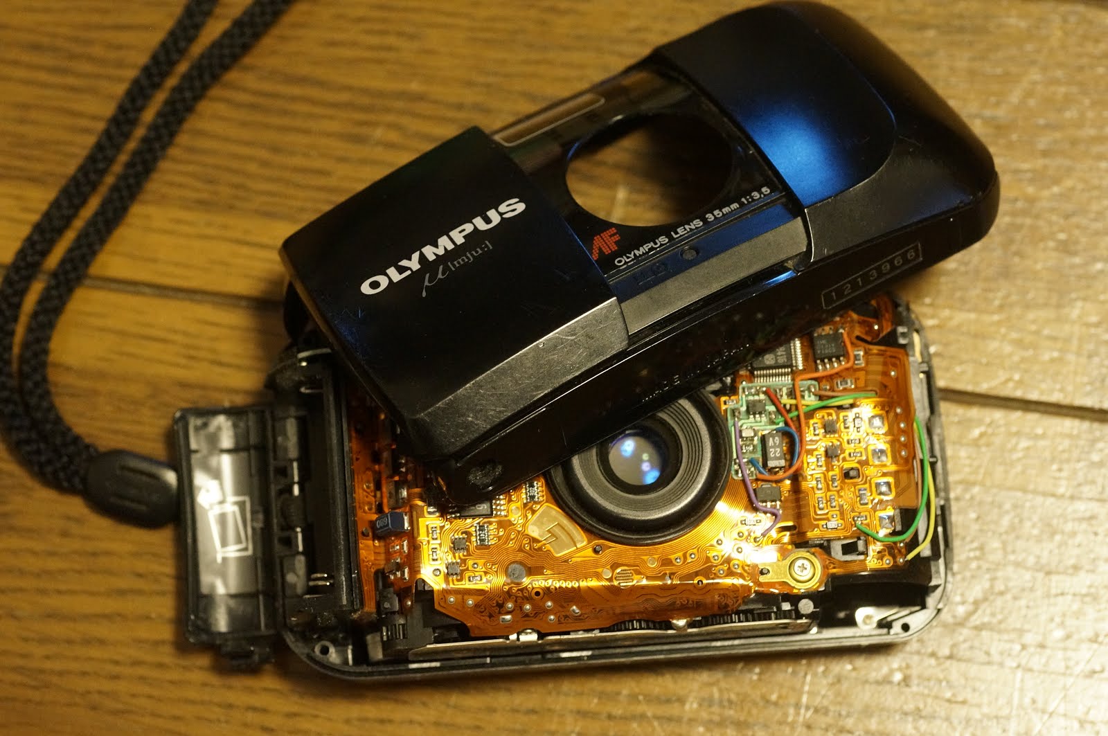 レンズ改造で遊ぶ: OLYMPUS μ オリンパス ミュー OLYMPUS LENS 35㎜ f3.5