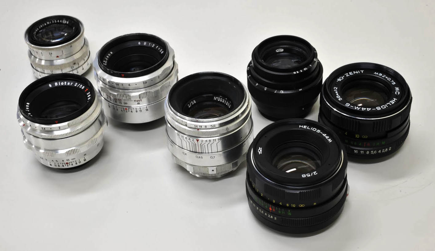 M42 MOUNT SPIRAL: Carl Zeiss Jena BIOTAR 58mm/F2 3-SISTERS(M42