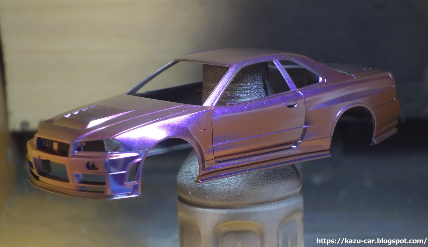 1/10 タミヤ ニスモ R34 GT-R ボディ 電飾付き ステッカー残 1/10 タミヤ