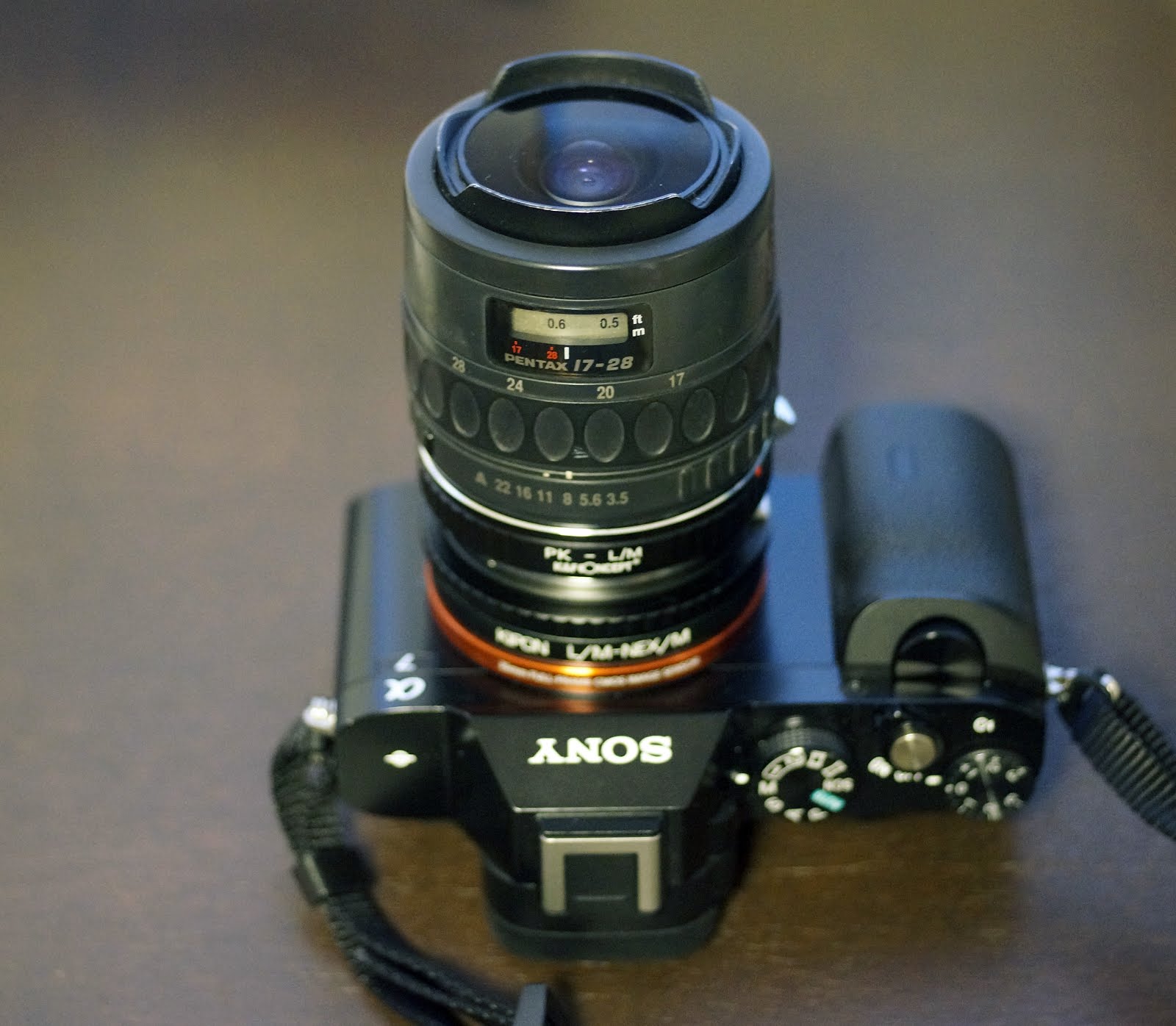 レンズ改造で遊ぶ: smc PENTAX-F FISH-EYE 1:3.5-4.5 17-28mm