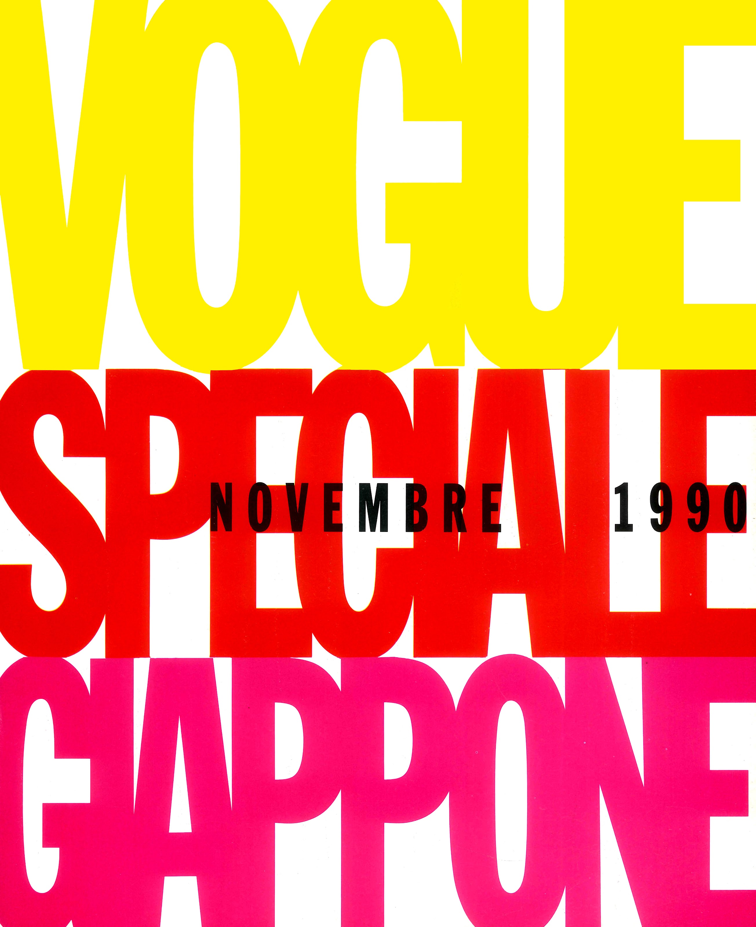 COVER: VOGUE ITALIA NOVEMBER 1990