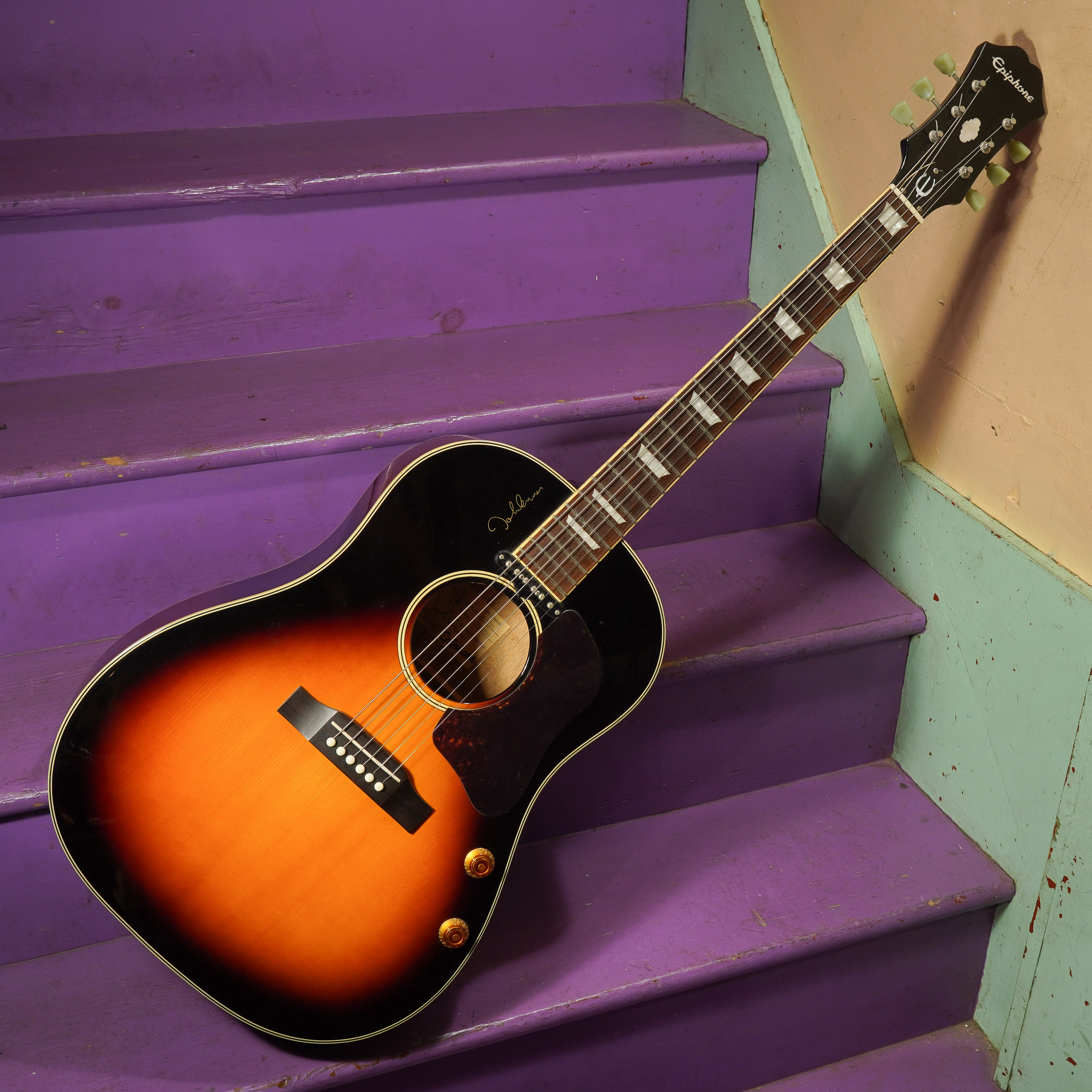 2012 Epiphone EJ-160E Acoustic/Electric Slope Dreadnought Guitar