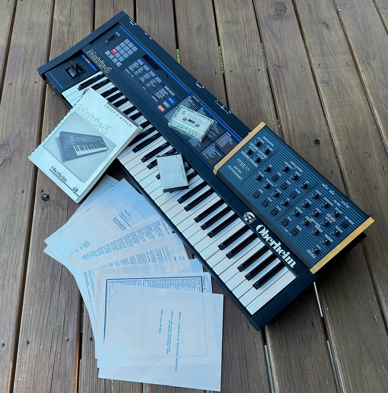 MATRIXSYNTH: Oberheim Matrix 6 w/ Access Matrix Programmer, Tapes