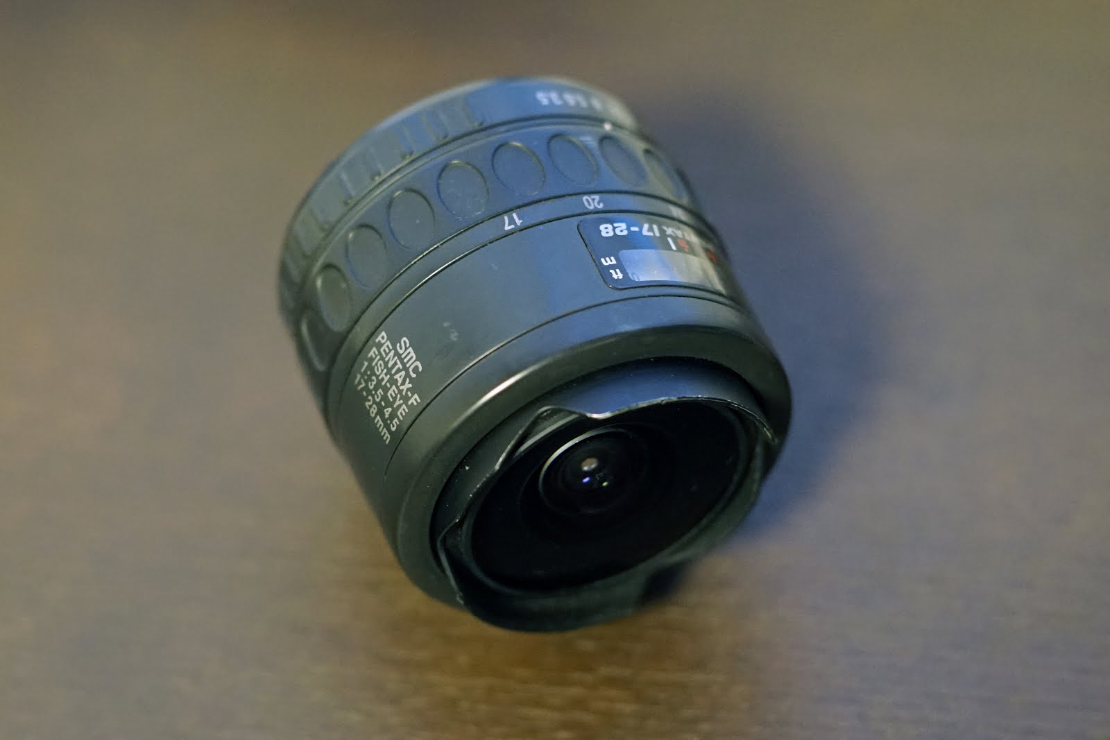 レンズ改造で遊ぶ: smc PENTAX-F FISH-EYE 1:3.5-4.5 17-28mm