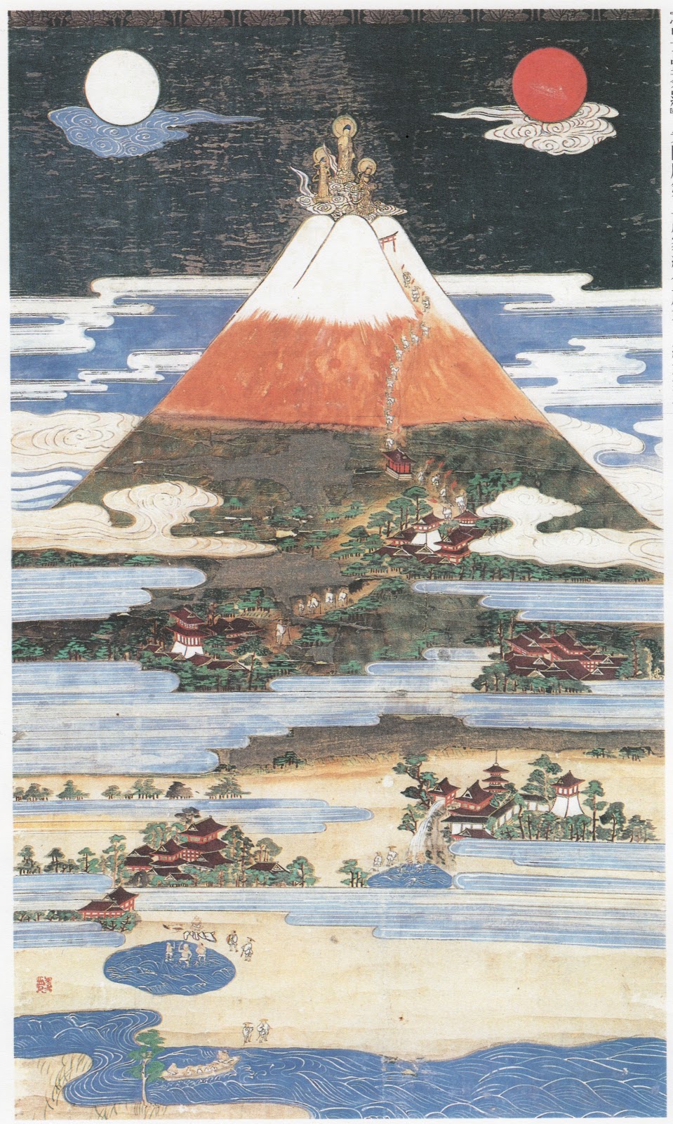 空飛ぶ画家糸川裕志の富士山曼荼羅の一点 空飛ぶ画家糸川裕志の富士山