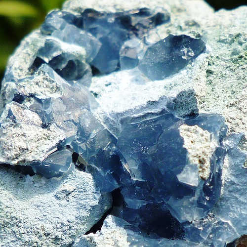 超希少】天然ブルークォーツ(スペイン・マラガ産) 青水晶 鉱物標本