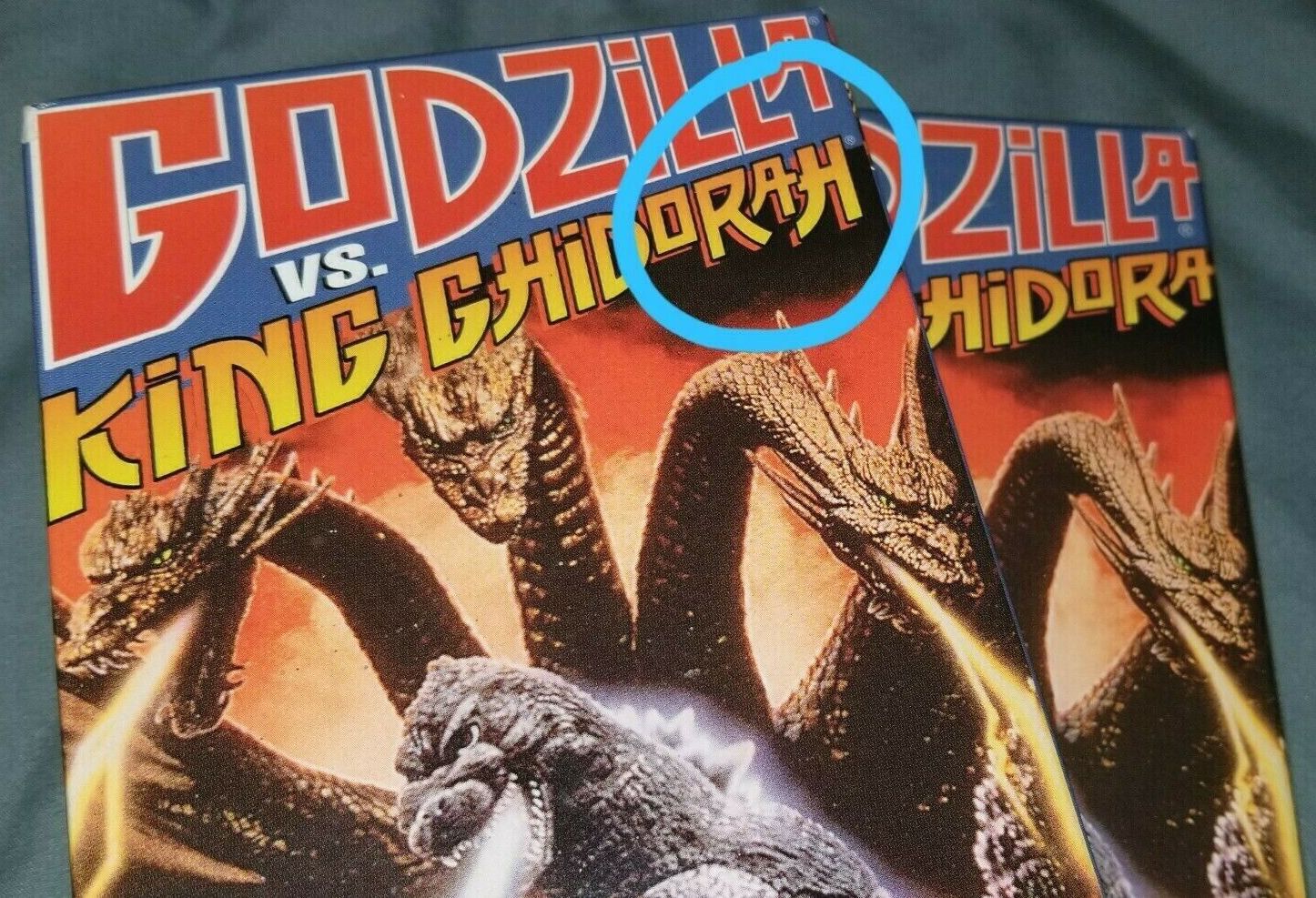 the sphinx: GODZILLA vs. KING GHIDORA(H) Rare VHS Revision Discovered!