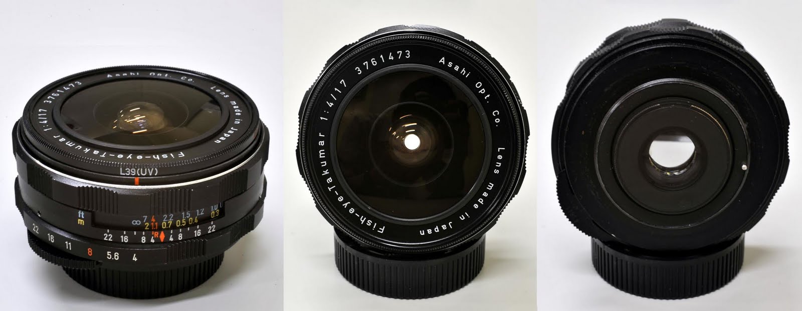 M42 MOUNT SPIRAL: Asahi Opt. Fish-eye-TAKUMAR 17mm/F4(M42)