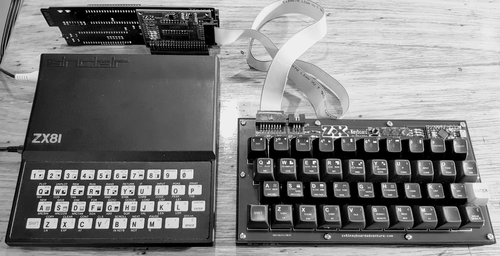 ZX81 Keyboard Adventure: ZX-Key, External Keyboard For ZX81s and