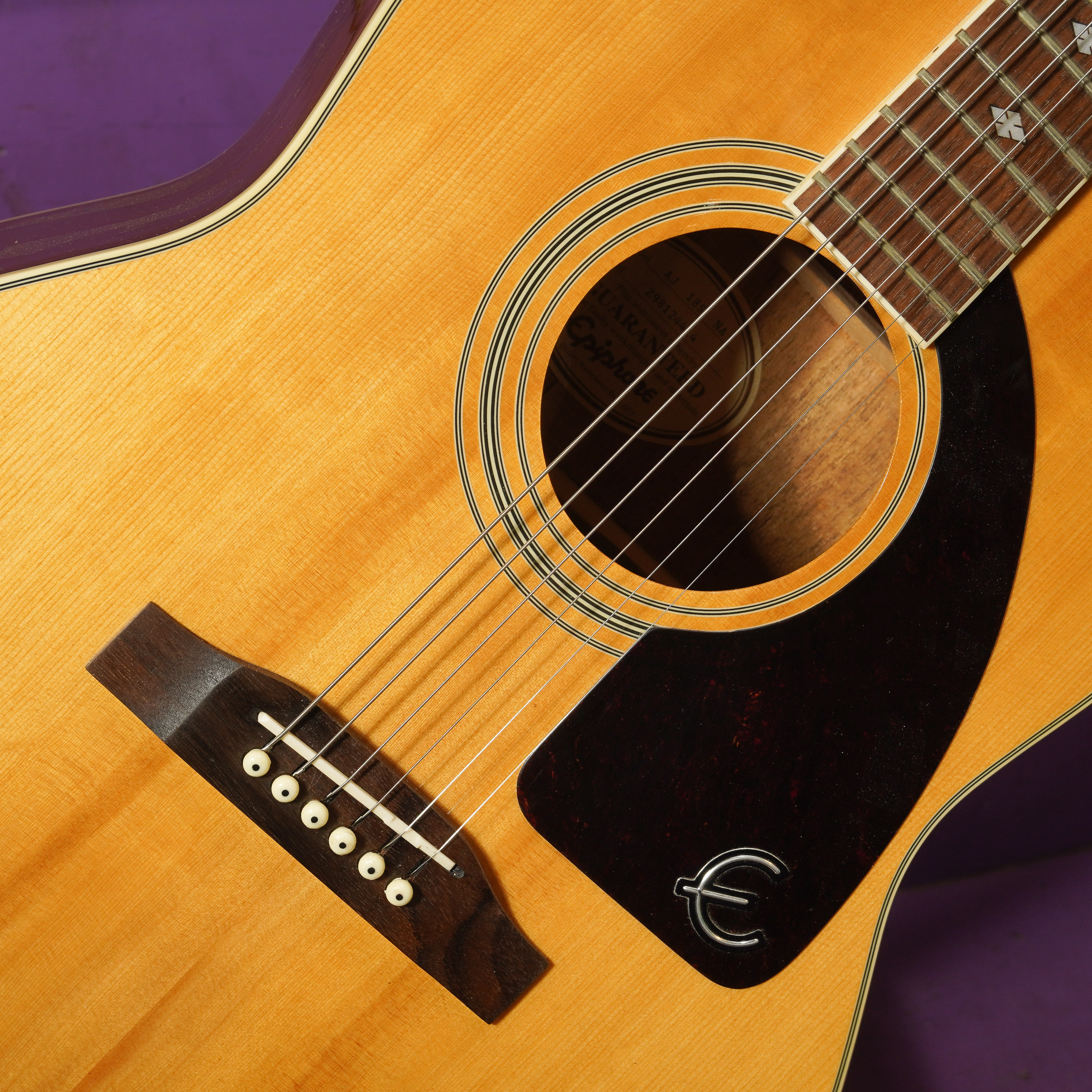 1998 Epiphone AJ-18S Dreadnought Guitar