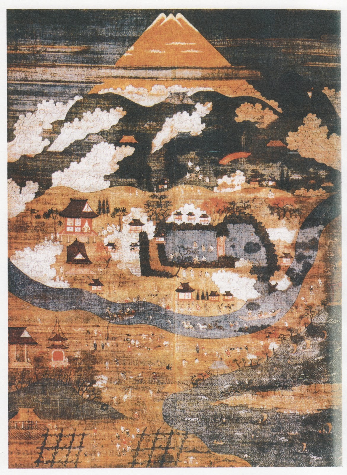 空飛ぶ画家、糸川裕志の富士山曼荼羅図 富士山曼荼羅図、空飛ぶ画家