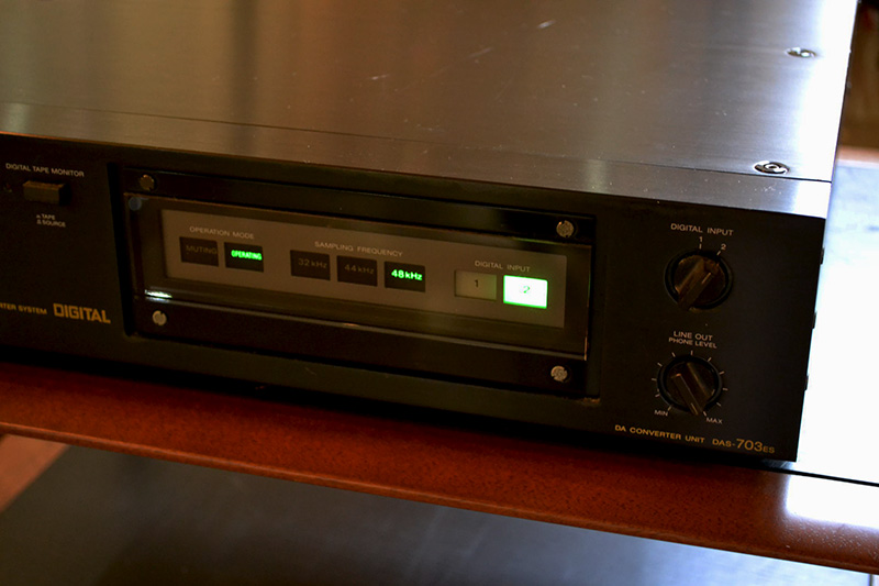SONY D/Aコンバーター 「DAS-703」の動作チェック
