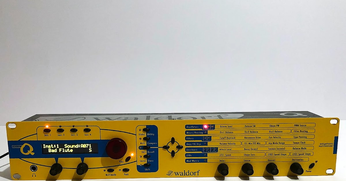 MATRIXSYNTH: Waldorf Micro Q Rackmount Synthesizer w/ New Yellow