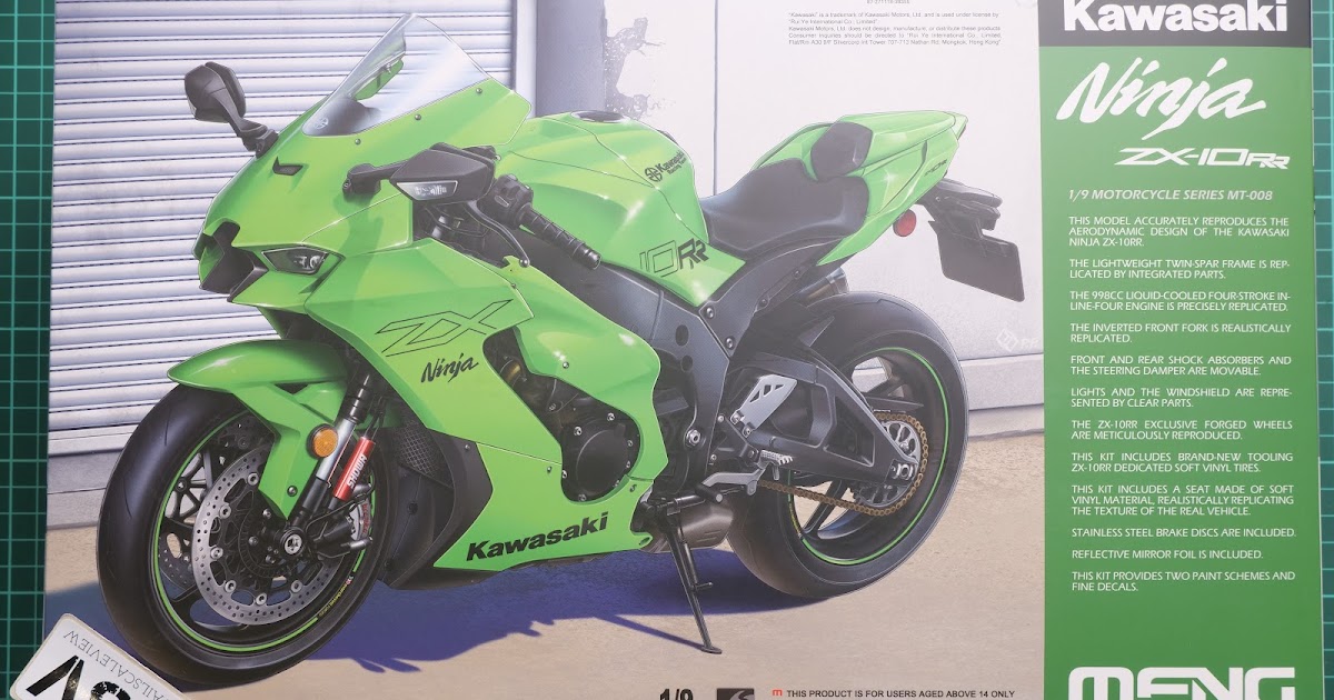 DetailScaleView: Meng 1/9 Kawasaki ZX-10RR (MT-008)