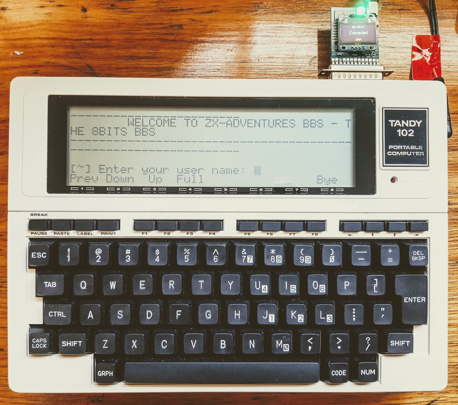 ZX81 Keyboard Adventure: Mystic BBSing with WiModem232s Zeddynets