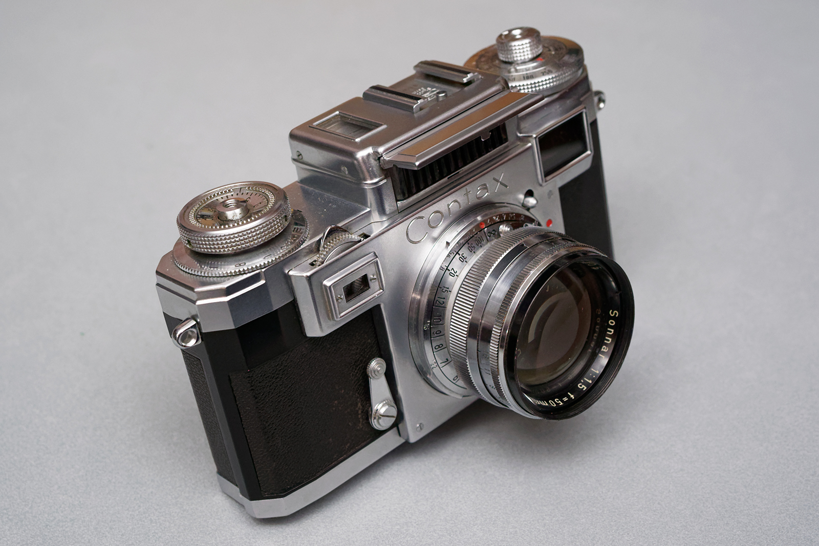 ジャンク品CONTAX 一眼レフカメラCarl ZeissTessar28/45 ☆超極上美品