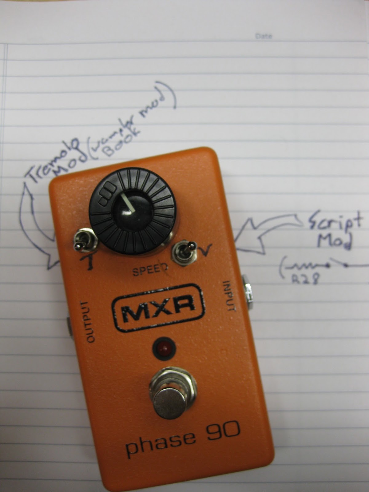 DIY Guitar pedal projects: Phase 90 mods