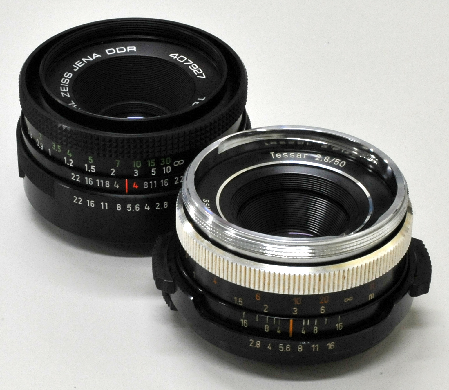 M42 MOUNT SPIRAL: Carl Zeiss Jena TESSAR 50mm/F2.8 and Carl Zeiss