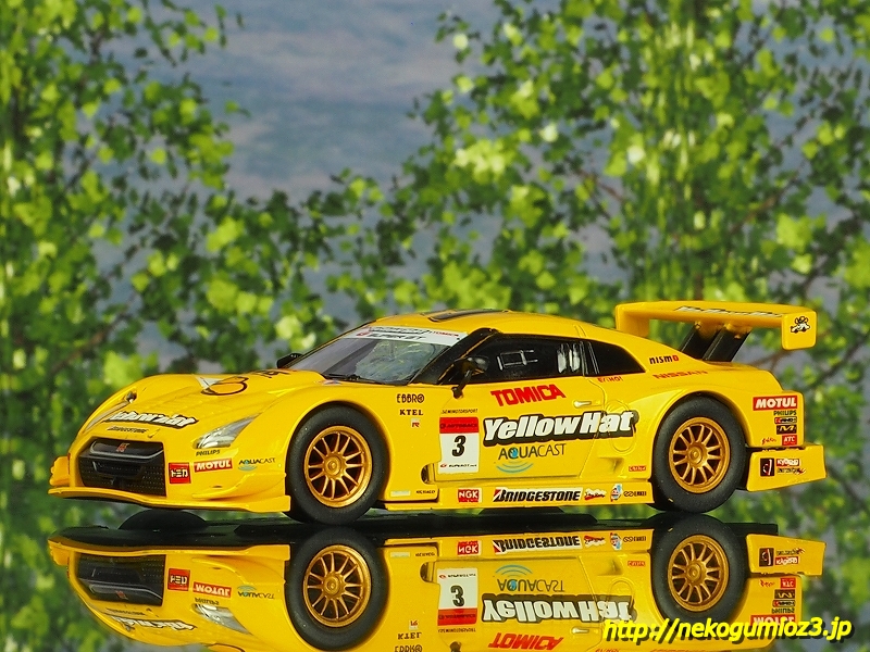 京商 1/64 YellowHat YMS TOMICA GT-R SUPER GT 2008 No.3 【GT-R