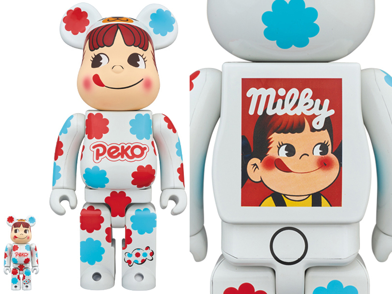 2月5日10時発売 着ぐるみ ペコちゃん BE@RBRICK ミルキー 白メッキ 100