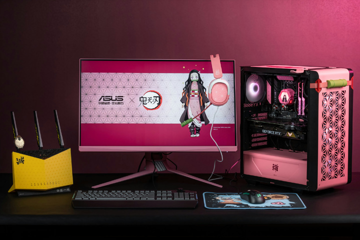 ASUS×鬼滅の刃”のコラボ第二弾、禰󠄀豆子のPCパーツなど計6製品が