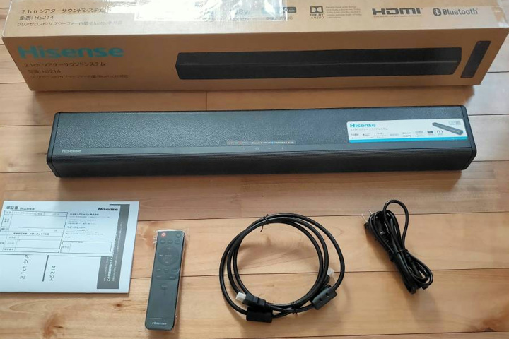 ハイセンス 『HS214』 レビューチェック ～独自のサラウンドモードを