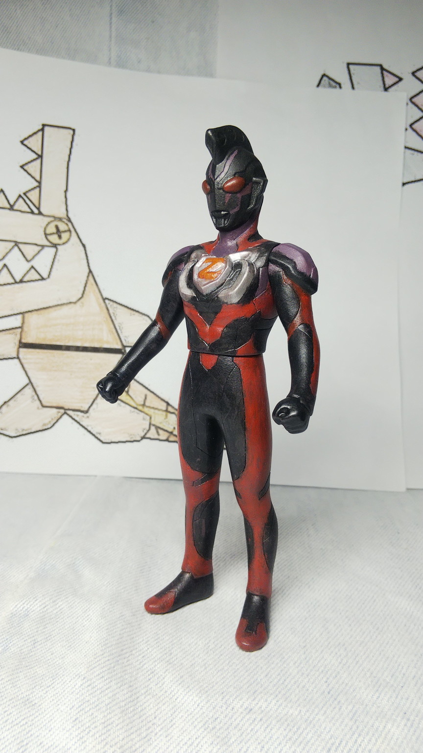 ウルトラマンゼットダークネス ウルトラ怪獣シリーズ リペイント