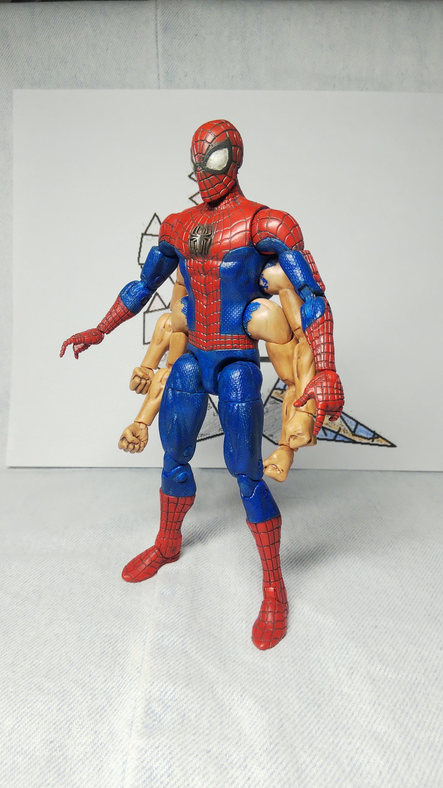 シックスアームスパイダーマン マーベルレジェンド リペイント - 怪獣