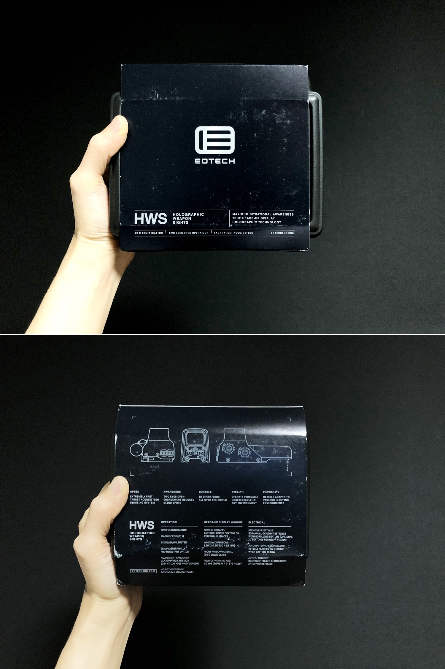 実物 EOTech XPS3-0 HOLOGRAPHIC SIGHT BLACK GET!! 次世代 M4 CQB-R