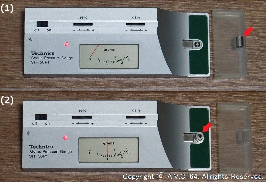 SH-50P1（Technics）～針圧計 - A.V.C 64（Series181）