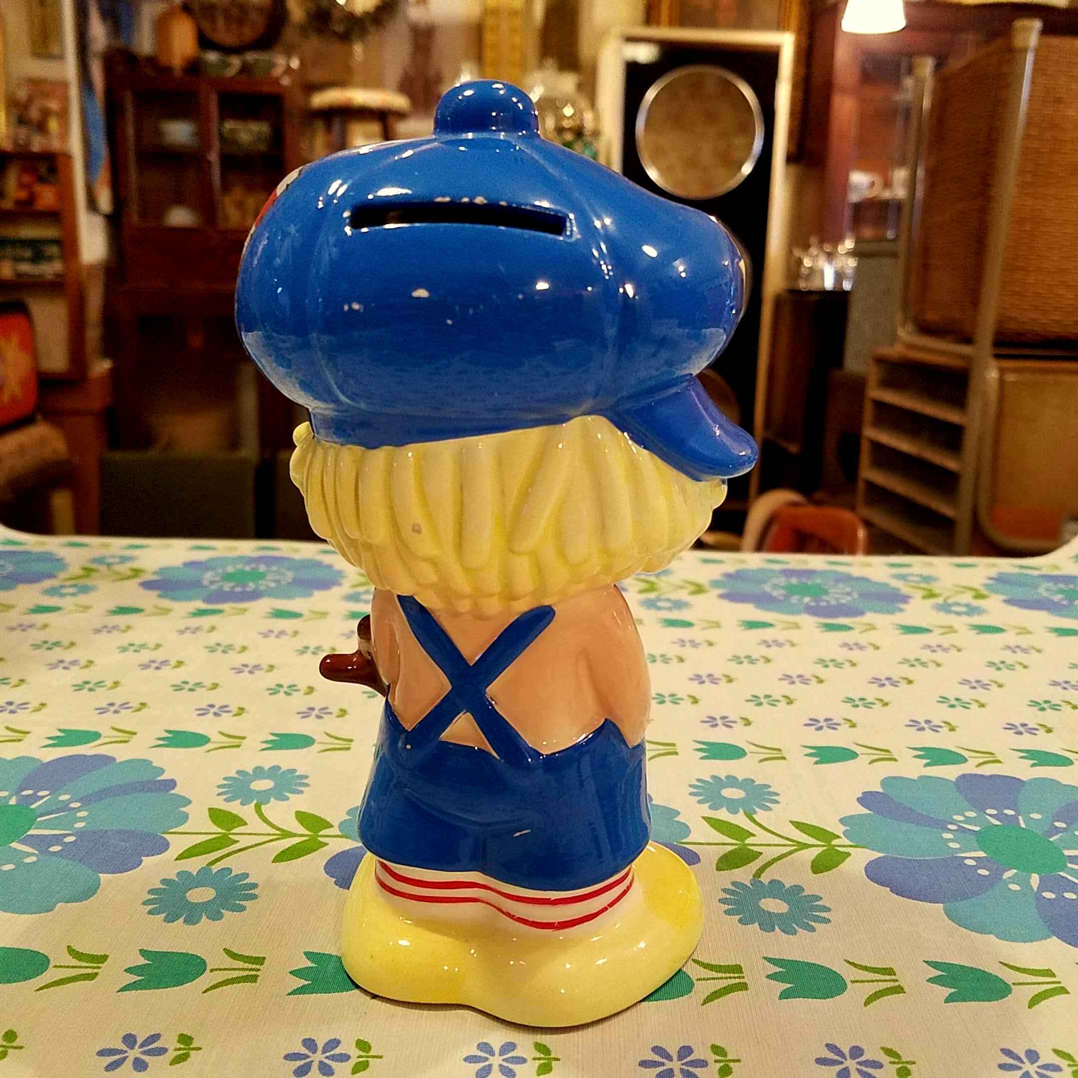 内藤ルネのJONくん、兵隊さん、海賊さんなどレトロポップな陶器の貯金