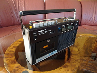ソニー FM/AM ラジオ・カセットコーダー CF-1900 (pro1900) 1973年頃