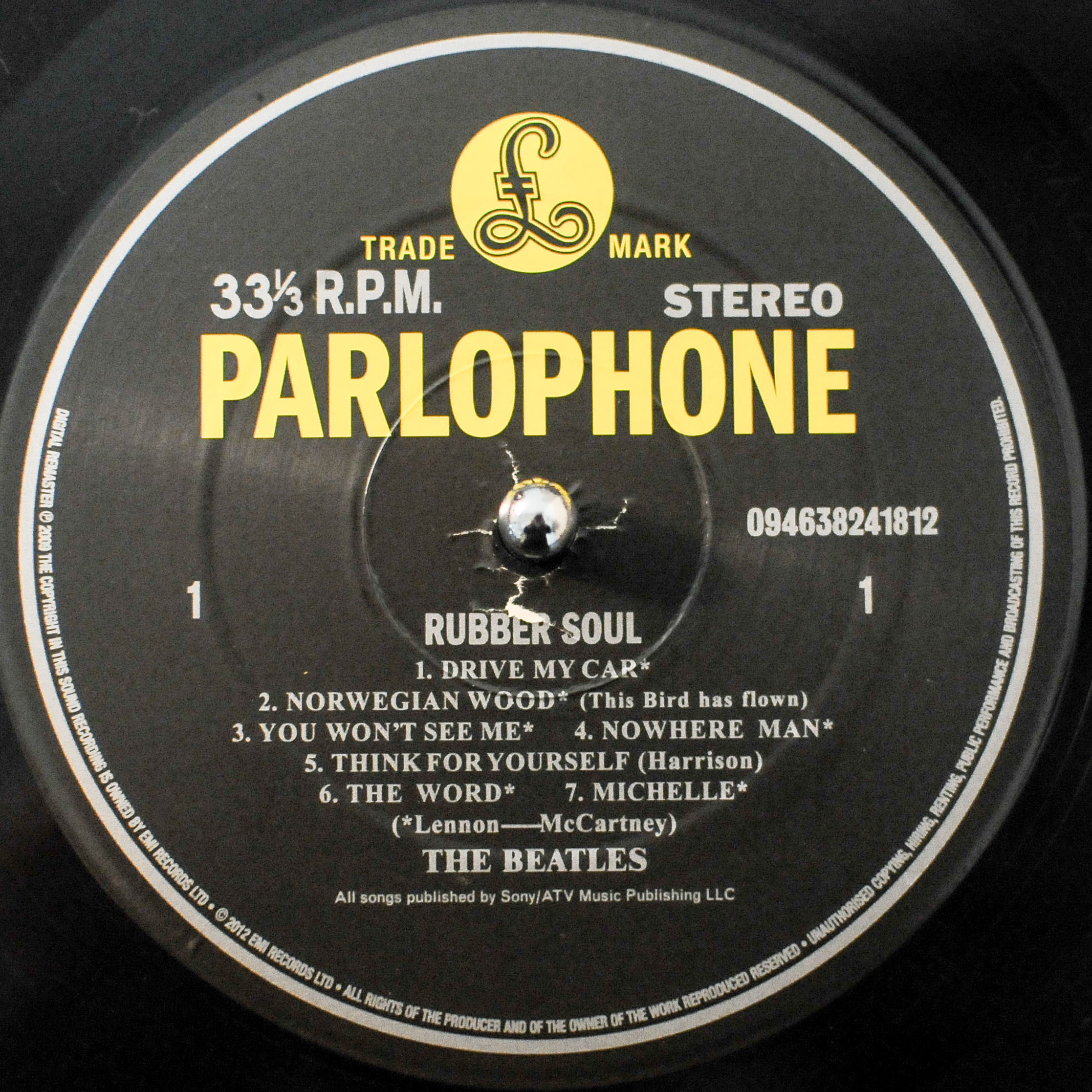 The Beatles - Rubber Soul UK stereoの補修 - The Beatles