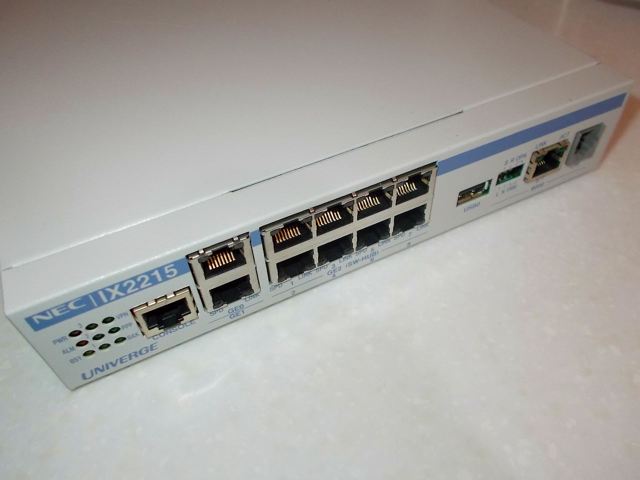 NEC 業務用ルーター UNIVERGE IX2215（中古）自宅用ルーター設置メモ