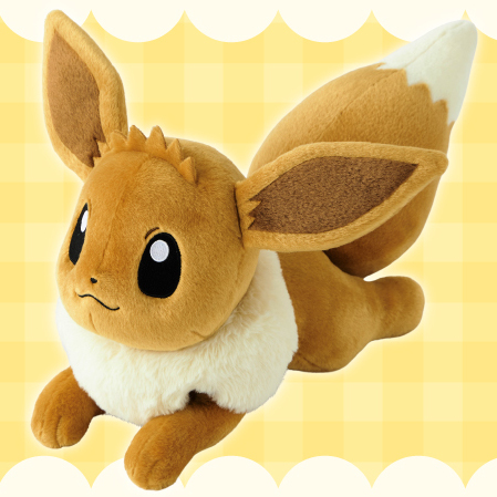 ポケモンセンター 等身大イーブイ 寝そべりぬいぐるみが登場